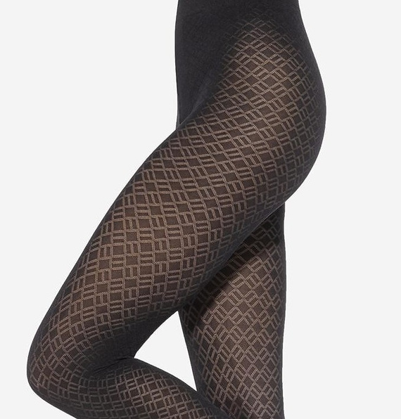 Loretta 157 Gatta női harisnyanadrág - matt, 50 den, mintás - nero