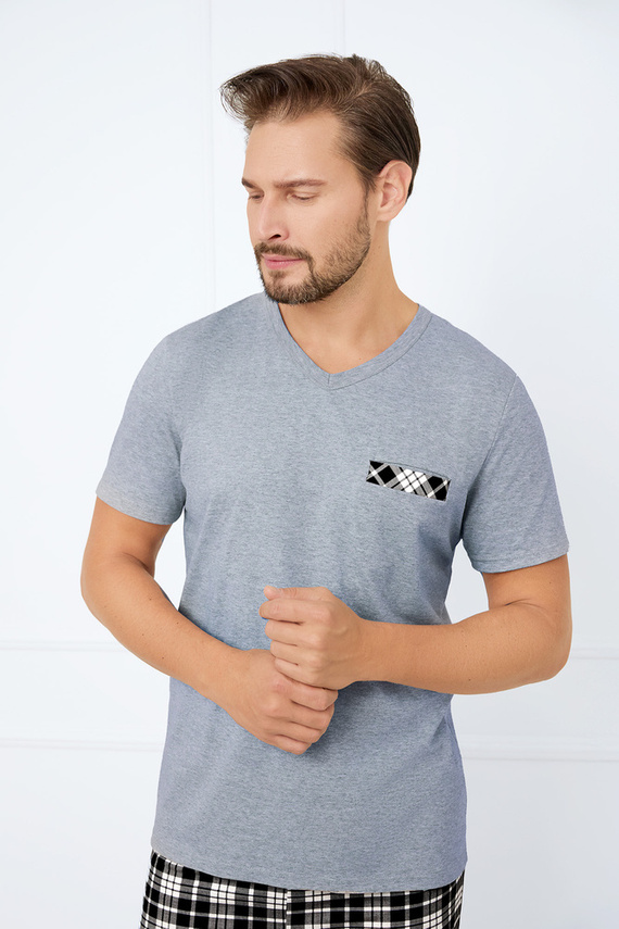 Klark Férfi rövid ujjú pizsama, rövidnadrág Olasz divat - melange/print