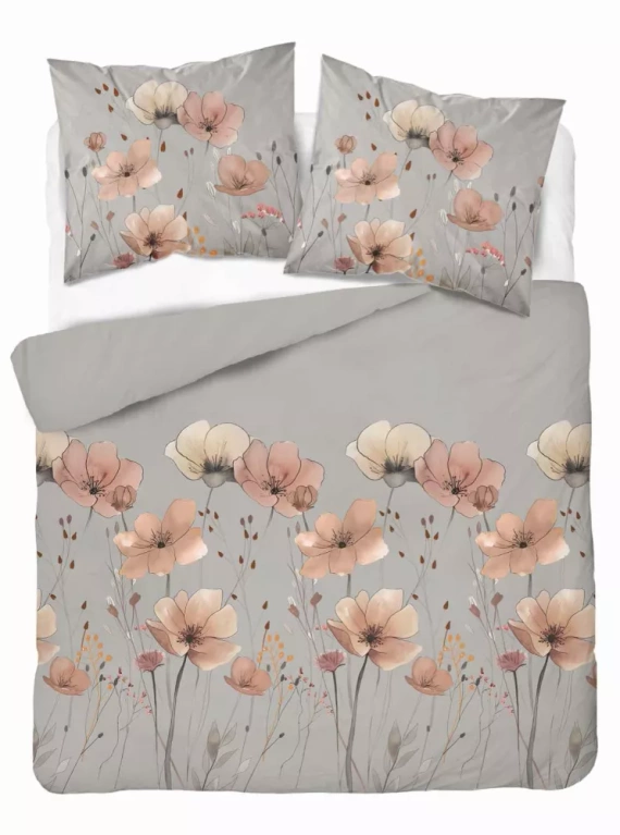 5493 A Detexpol Satin Stories szürke | 100% pamut, szaténszövés, cipzár, ajándékcsomagolás