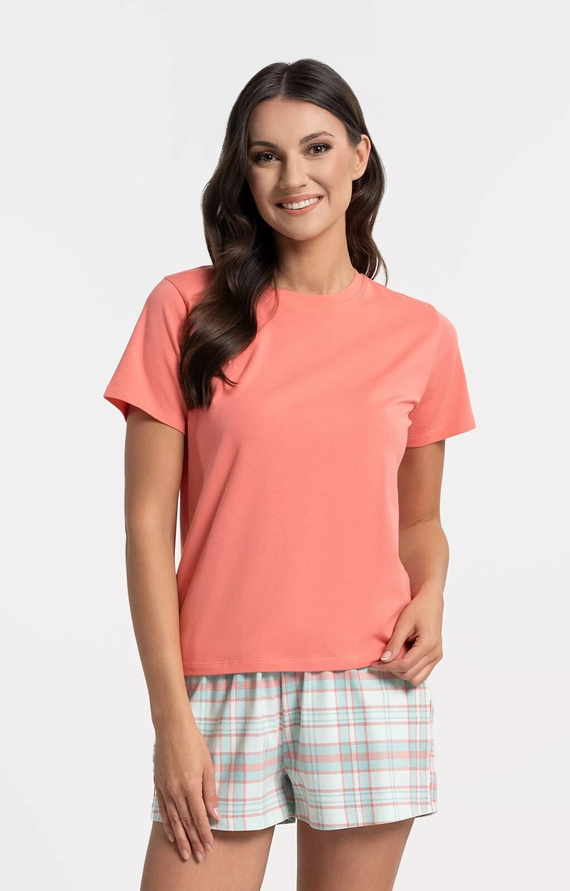 Moraj PDD3100-006 Női pizsama 95% pamut Rózsaszín rövid nadrággal és zsebekkel