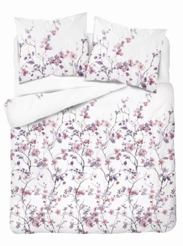 5490 B Detexpol Satin Stories fehér | 100% pamut, szaténszövés, cipzár, ajándékcsomagolás