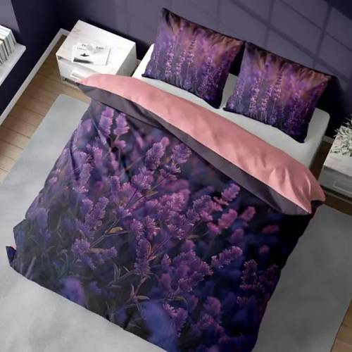 5317 A 3D mikroszálas ágynemű naplemente levendula motívummal - Detexpol
