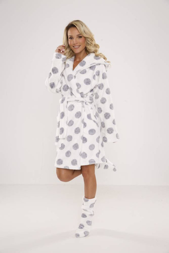 323 Dots Forex fürdőköpeny - ekrü színű