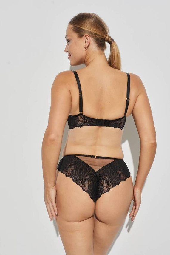 P-1098/3 Luna Női bugyi Kinga - fekete - fekete