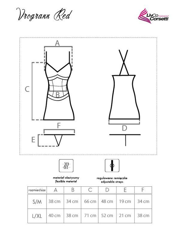 Vrogrann Piros alsó és tanga LivCo Corsetti Fashion LivCo Corsetti Divat