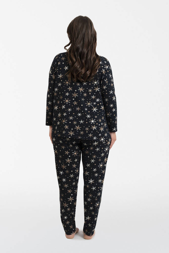 Laponia Női pizsama hosszú ujjú, hosszú nadrág olasz divat - nyomtatás