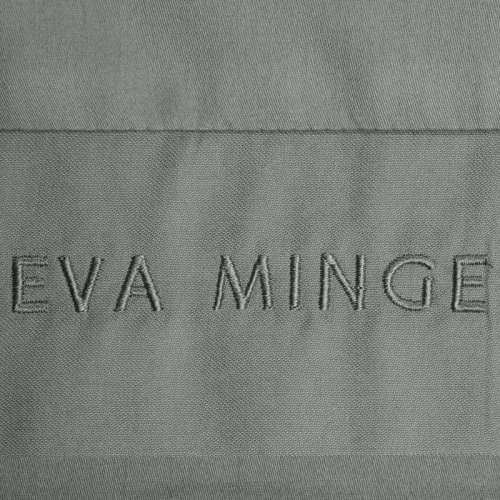 1C Elegáns szatén ágynemű Eva Minge Eurofirany acél | makroszatén 100% pamut