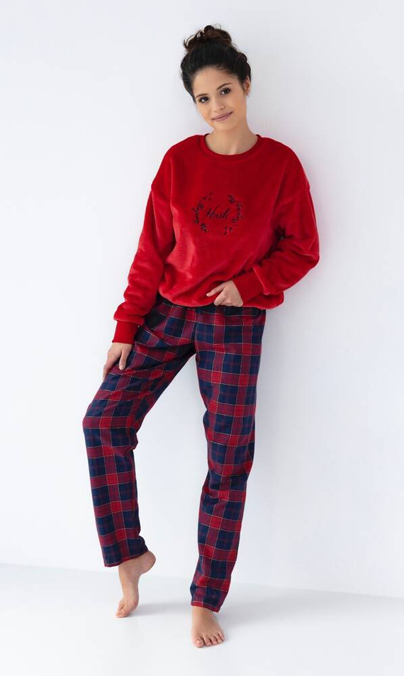 Cordelia Sensis női pizsama - tengerészkék-piros