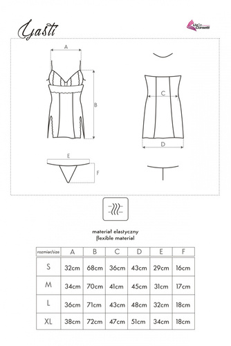 Yasti LC 13431 Szett, alsó és bugyi LivCo Corsetti Fashion LivCo Corsetti Fashion