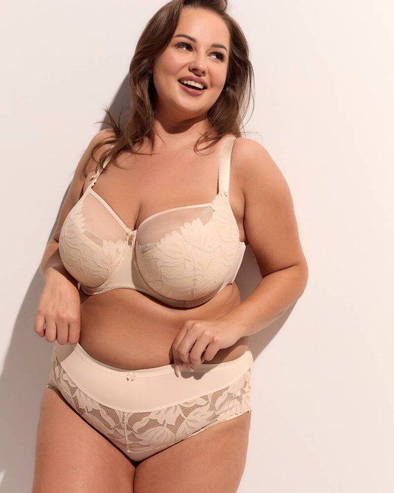 BSM 1134 Keto Félpárnás melltartó (félig puha) Maxi Gaia - bézs színű