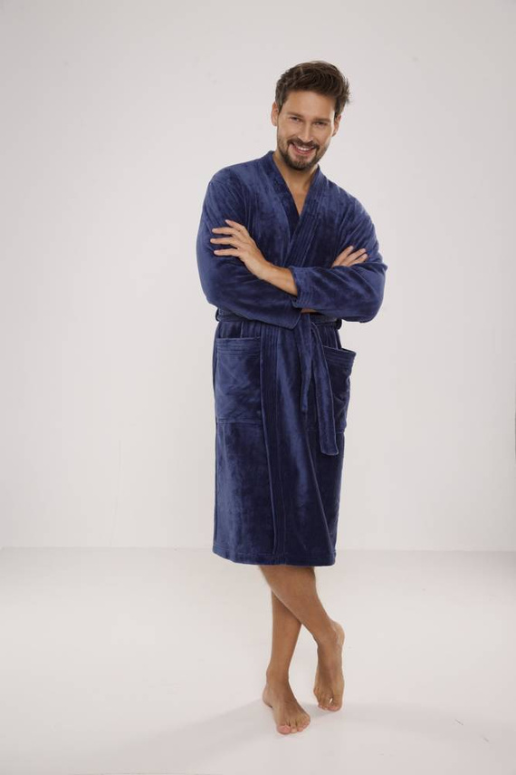 391 Hugo férfi fürdőköpeny De lafense - denim