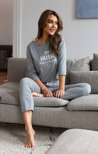 Hush Női pizsama Sensis - szürke melange