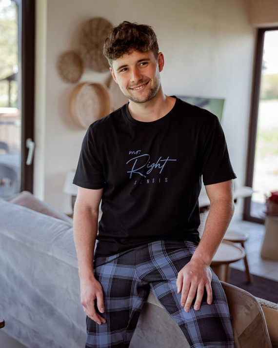 Sensis Victor Férfi pizsama - fekete