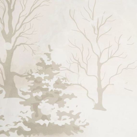 Hópehely karácsonyi ágynemű Eurofirany mikroszálas fehér téli tájképből - puha, könnyű és könnyen ápolható, cipzárral zárható