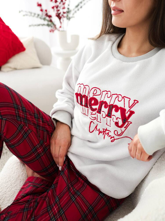 Gween Soft/Flannel női pizsama Sensis - szürke