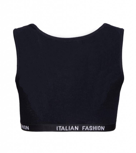 Nikola Lány melltartó, széles pántos olasz divat - fekete