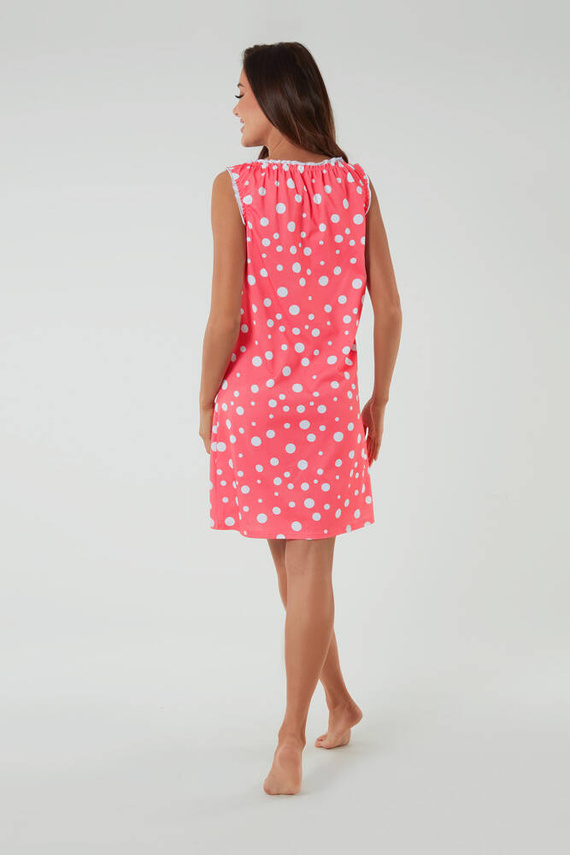 Raba hálóing és szoptatós alsó, széles pántos olasz divat - málnás mintás