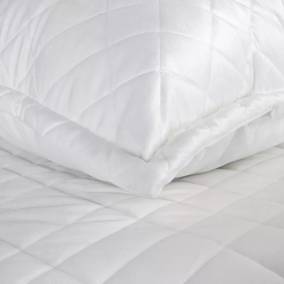 Ria 6 Velúr dekoratív ágytakaró Eurofirany fehér