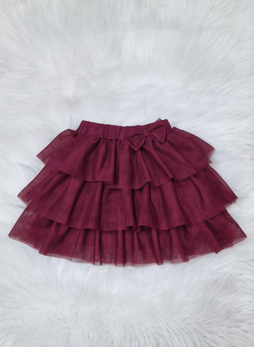 Mia Bambarillo bordó tüllszoknya - lányos, elegáns és könnyed