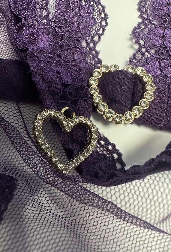 Belissana szett Violet Passion lila - elegáns női fehérnemű szett