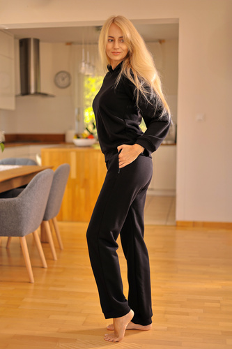 Brav női tréningruha Mirale | Kényelmes pamut szett | Lengyel gyártmány - fekete