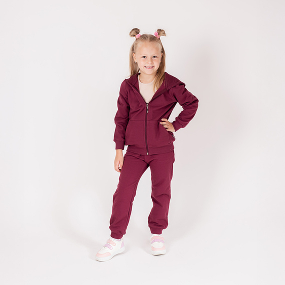 217274 Alisa Nicol melegítőnadrág - pamut, burgundi