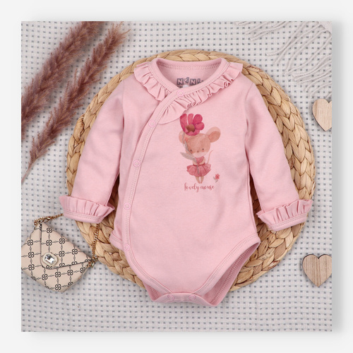 Nini Little Mouse body 100% organikus pamut, Lengyelországban gyártva