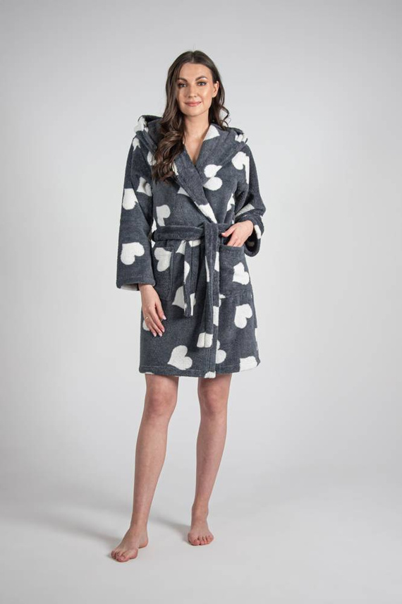 671 Hearts Rövid női köntös Forex - grafit