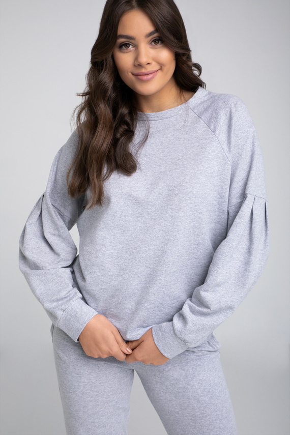 Parma Női hosszú ujjú szett, nadrág olasz divat - szürke