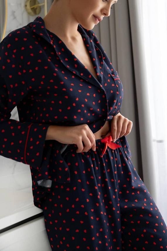 Sophia Női pizsama Sensis - sötétkék