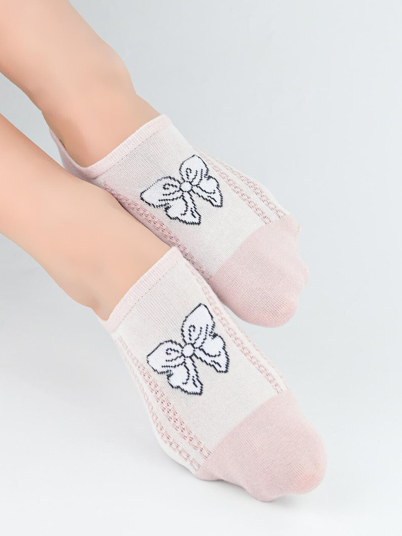 Női titokzokni Noviti ST095 – pamut, szilikon sarokkal