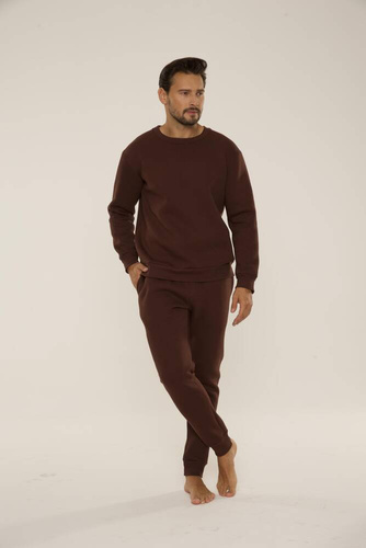 813 Indigo Férfi edzőruha a De Lafense-től - csokoládé