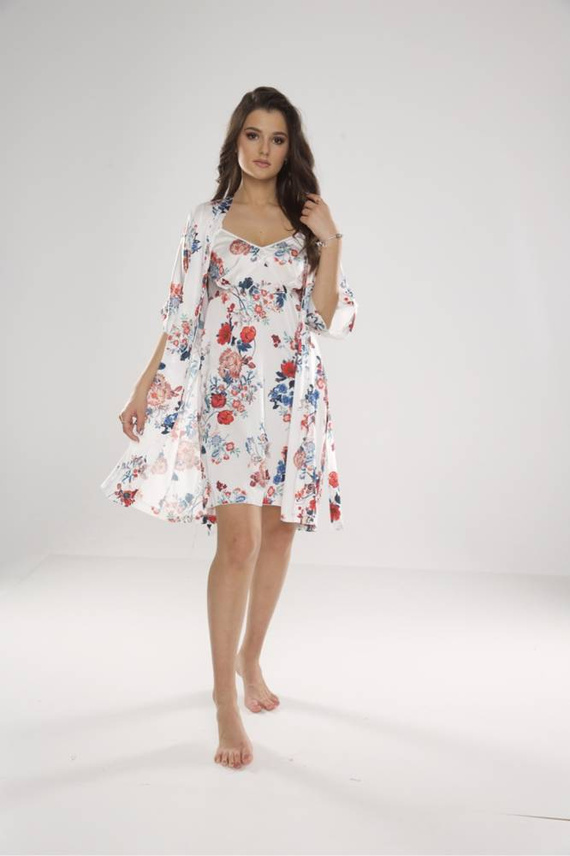 636 Lurdes női ing De Lafense - ekrü-piros