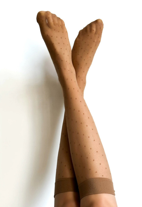 Veneziana visone Puntini térdzokni - finom, nem nyomódó szegéllyel | Kényelem és elegancia