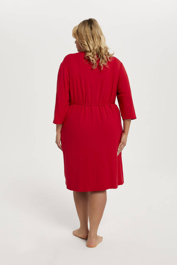 Song Női 3/4 ujjú fürdőköpeny Italian Fashion - piros