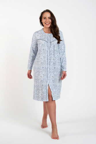 Talita kigombolt hálóing Olasz divat - kék mintás