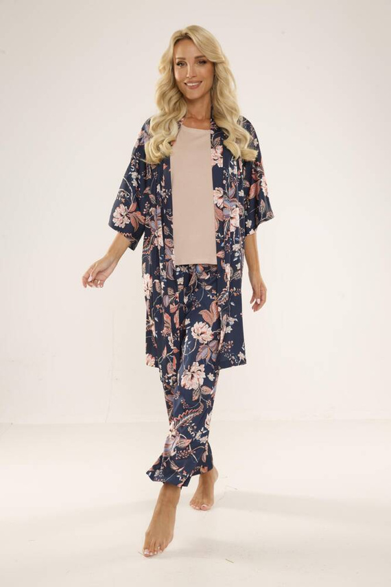 722 Lurdes Női pizsama De Lafense - sötétkék