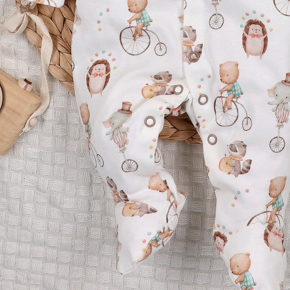 ABN-5585 Circus Baby Pajac Nini - 100% organikus pamut, antiallergén, lengyel gyártás