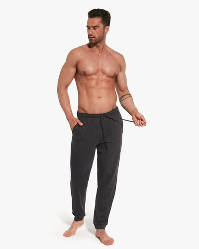 Cornette 331/02 pizsamanadrág grafit színben - pamut, kényelmes és légáteresztő