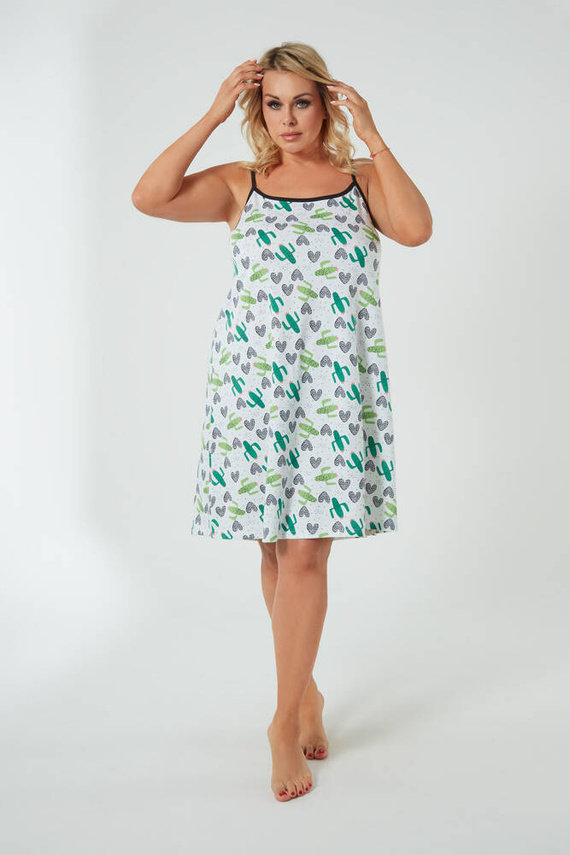 Picos hálóing, keskeny pántos Olasz divat - print