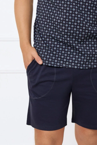 Gerard Férfi rövid ujjú pizsama, rövidnadrág Italian Fashion - print/zöld