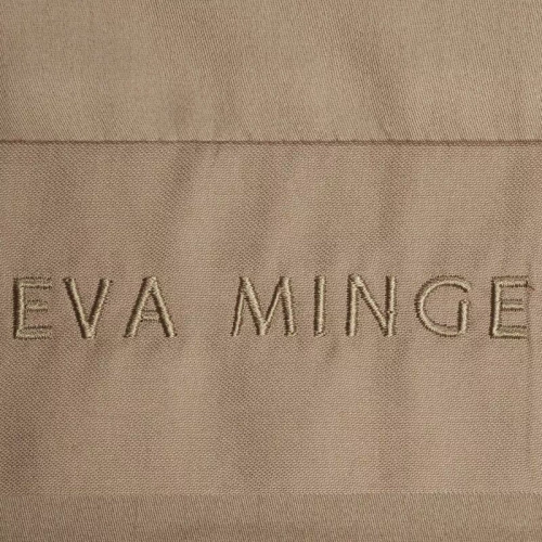 1E Elegáns szatén ágynemű Eva Minge Eurofirany világosbarna | makroszatén 100% pamut