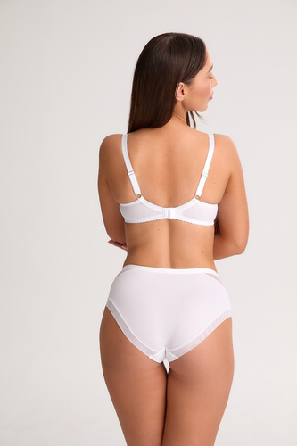 BS 1302 Paris Melltartó Gaia Semi Soft fehér - elegáns, kényelmes, csipkével