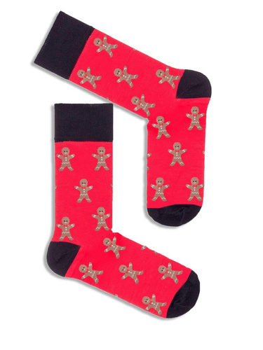 1290.015 Sütik - Karácsonyi férfi zokni Milena, piros