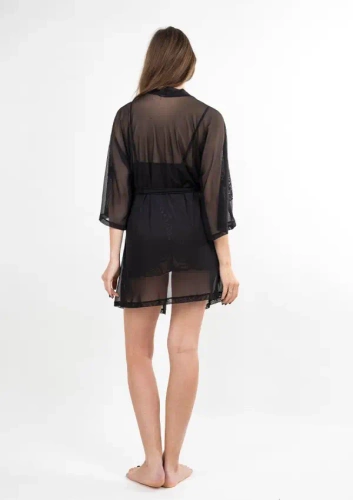 Zora tüll alsógatya fekete Dkaren | elegáns női köntös tüllből