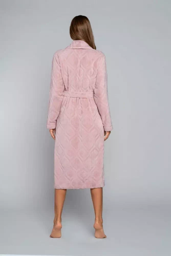 Morena Női gyapjú fürdőköpeny Іtalian Fashion - púderrózsaszín