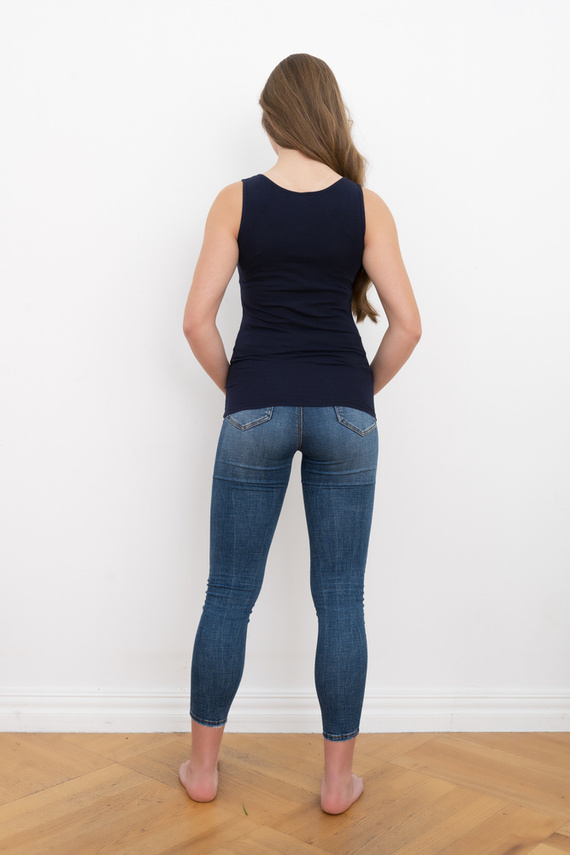 Ibiza Női széles vállú ing Italian Fashion - tengerészkék