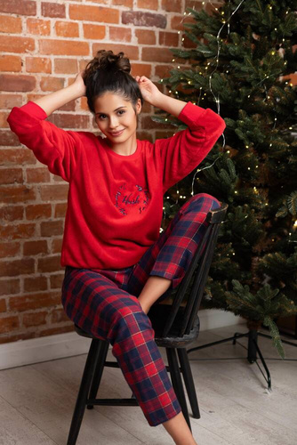 Cordelia Sensis női pizsama - tengerészkék-piros