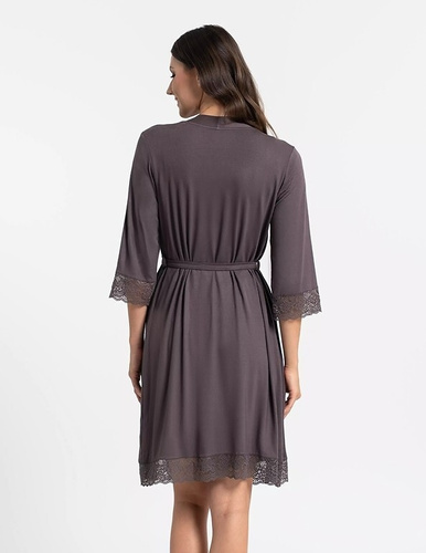 Moraj PDSZ4300-003 női köntös viszkózból csipkével, megkötős