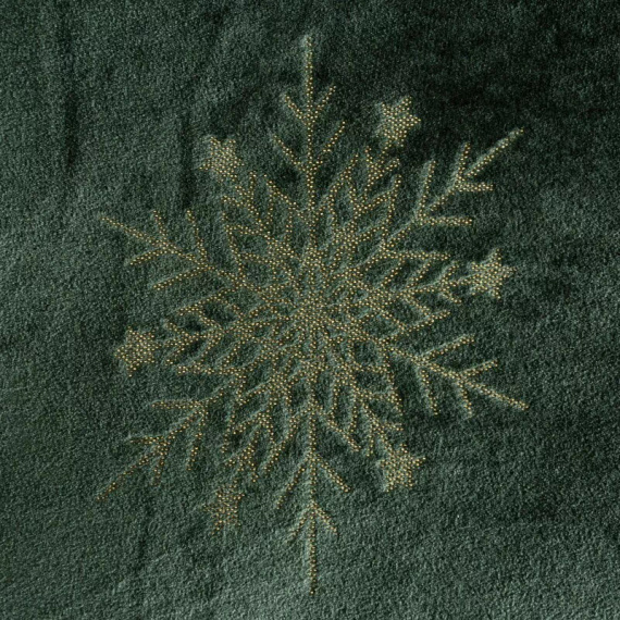 Eurofirany karácsonyi takaró zöld - puha mikroszálas ágytakaró, 240 g/m²